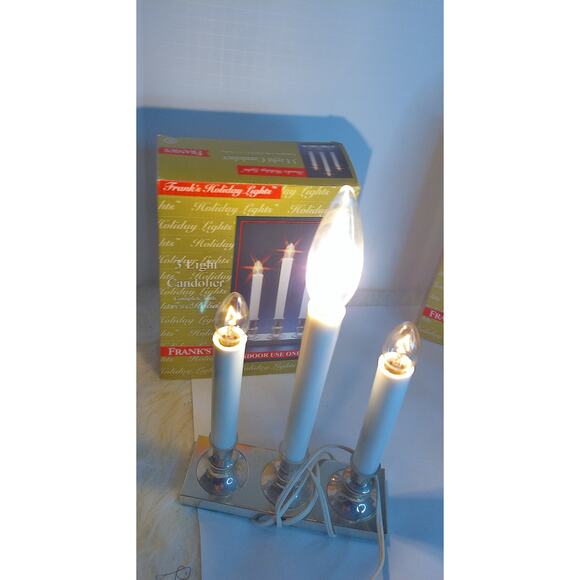 Vintage Franks Holiday Lights Candolier READ - Picture 1 of 10